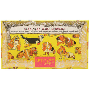 Arthouse 'Happy Hounds' Silky Milky White Chocolate with Madagascan Vanilla