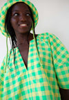 Dr Bloom Yellow Check Soplo Blouse