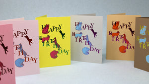 Ark Happy Birthday Cats Greeting cards