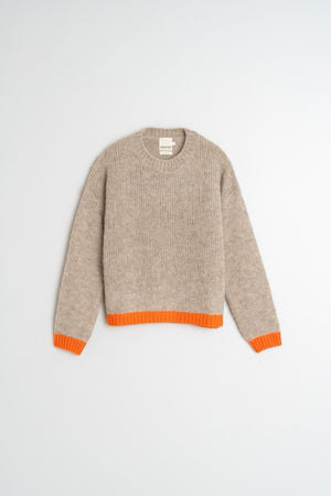 Indi & Cold Orange Trim Knit