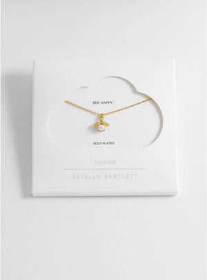 Estella Bartlett Pearl Bee Pendant Necklace