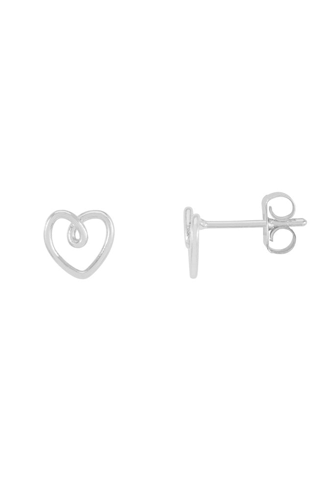 Estella Bartlett Doodle Heart Studs