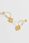 Estella Bartlett Gold Padlock Earrings