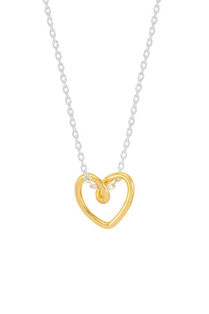 Estella Bartlett Doodle Heart Necklace