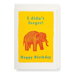 Archivist Forgetful Elephant Card