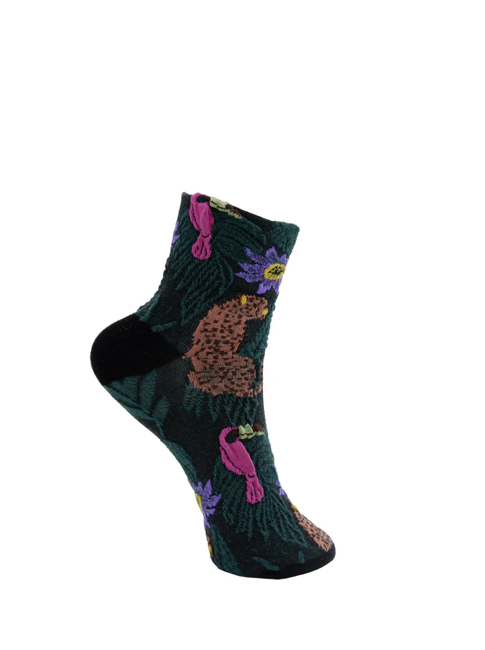 Black Colour Elke Animal Sock