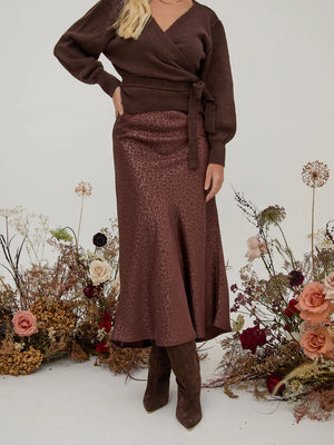 Fika Bria Animal Print Skirt