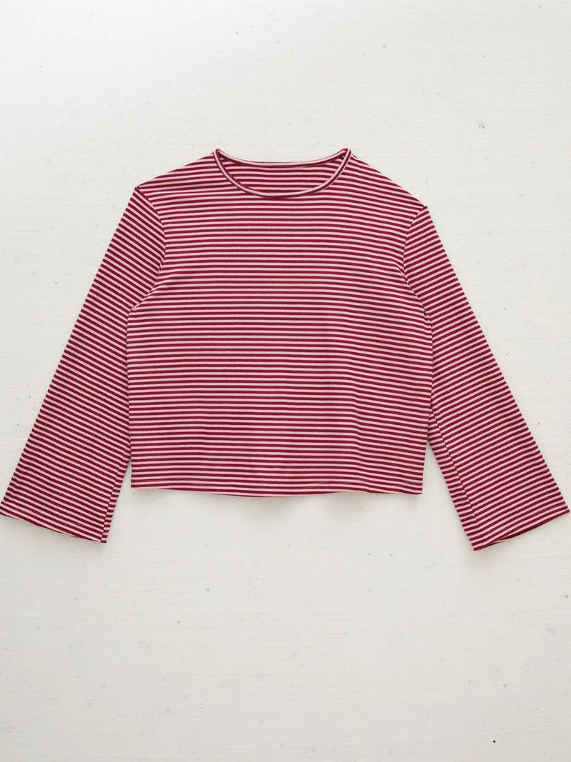 Fika Celine Bergundy & Pink Top