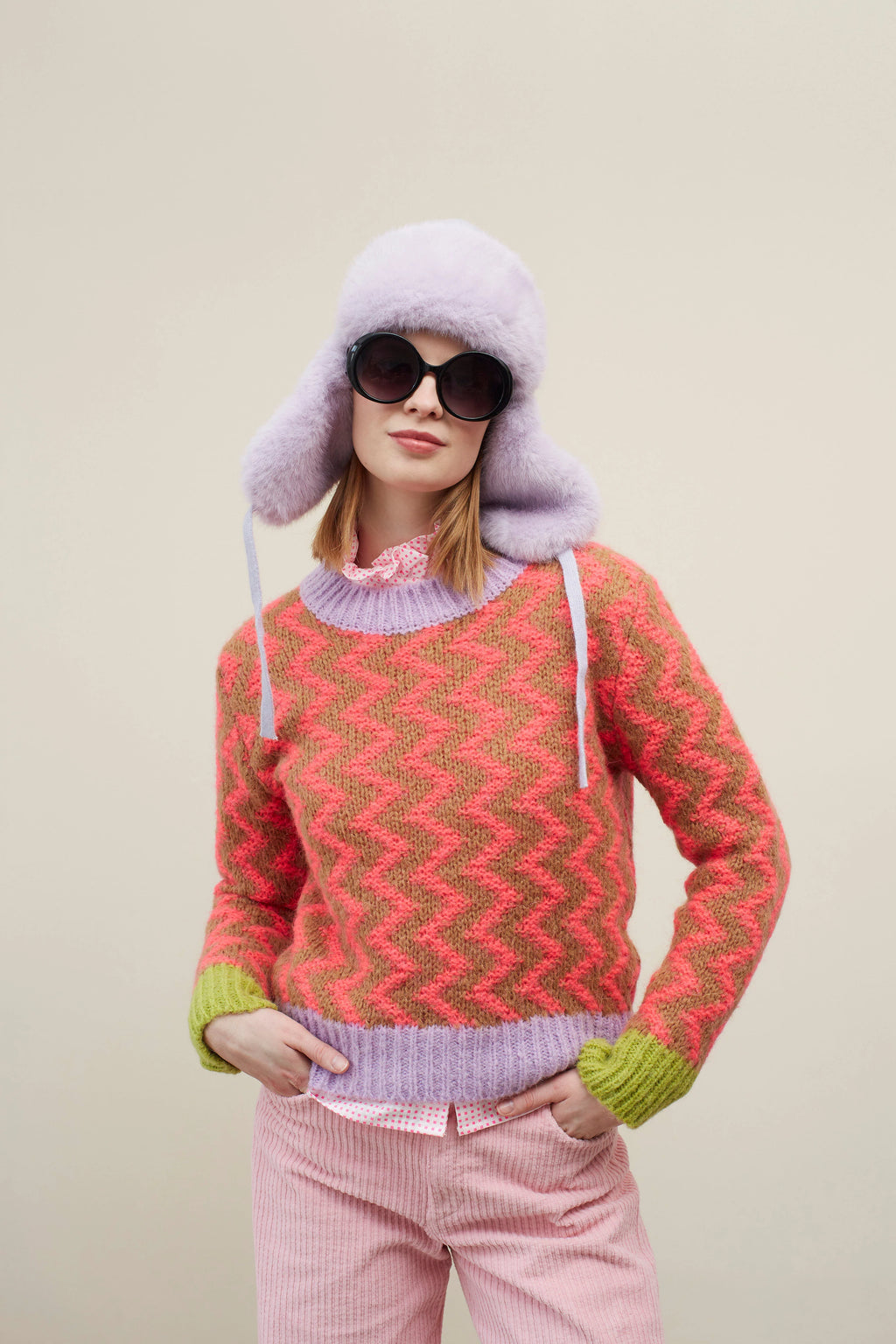 Dr Bloom Coral Coqueteo Jumper