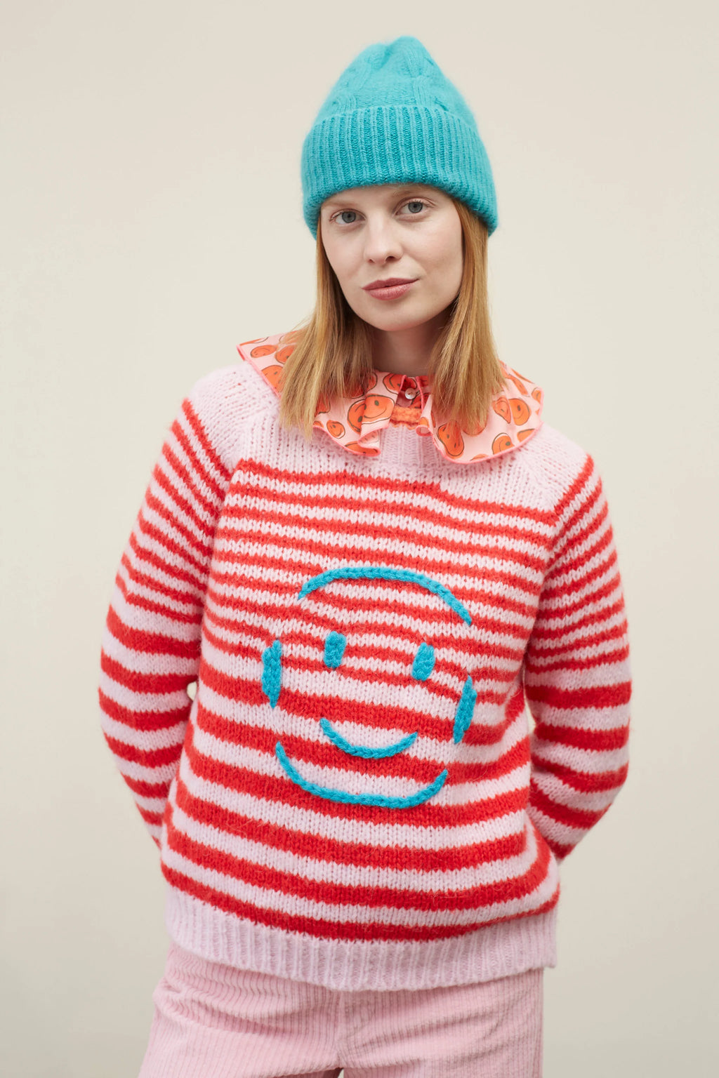 Dr Bloom Rosa Smile Knitted Jumper