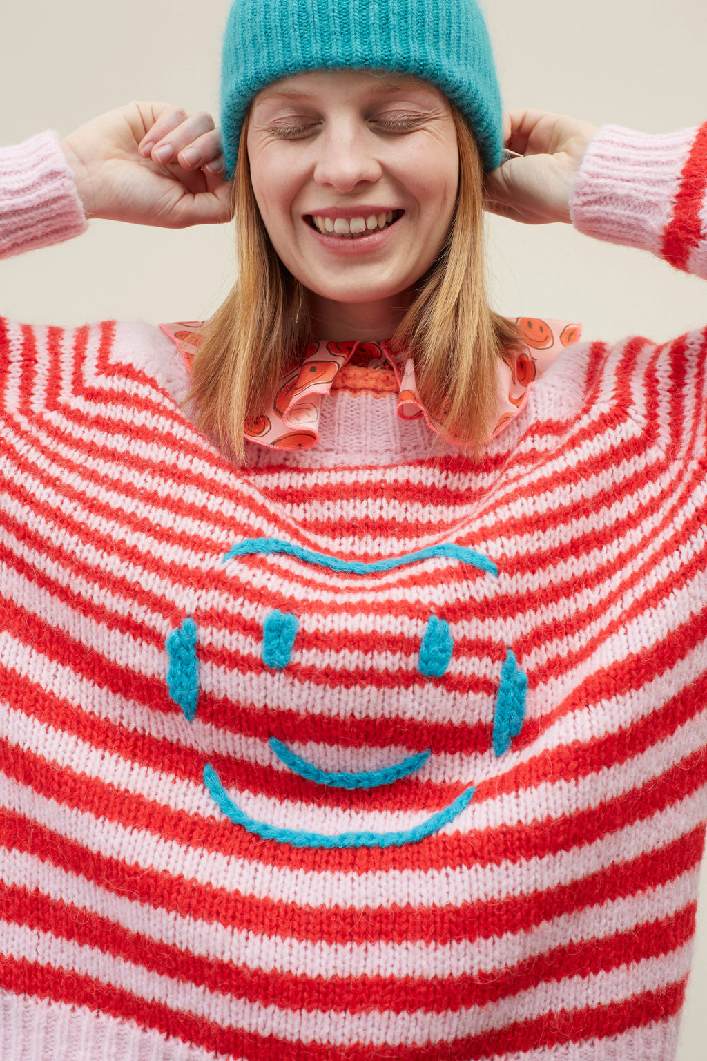 Dr Bloom Rosa Smile Knitted Jumper