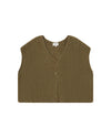 Grace & Mila Savant Olive Knitted Vest