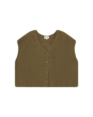 Grace & Mila Savant Olive Knitted Vest