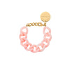 Mini Flat Chain Bracelet in Peach