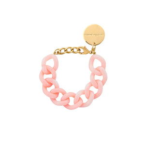 Mini Flat Chain Bracelet in Peach