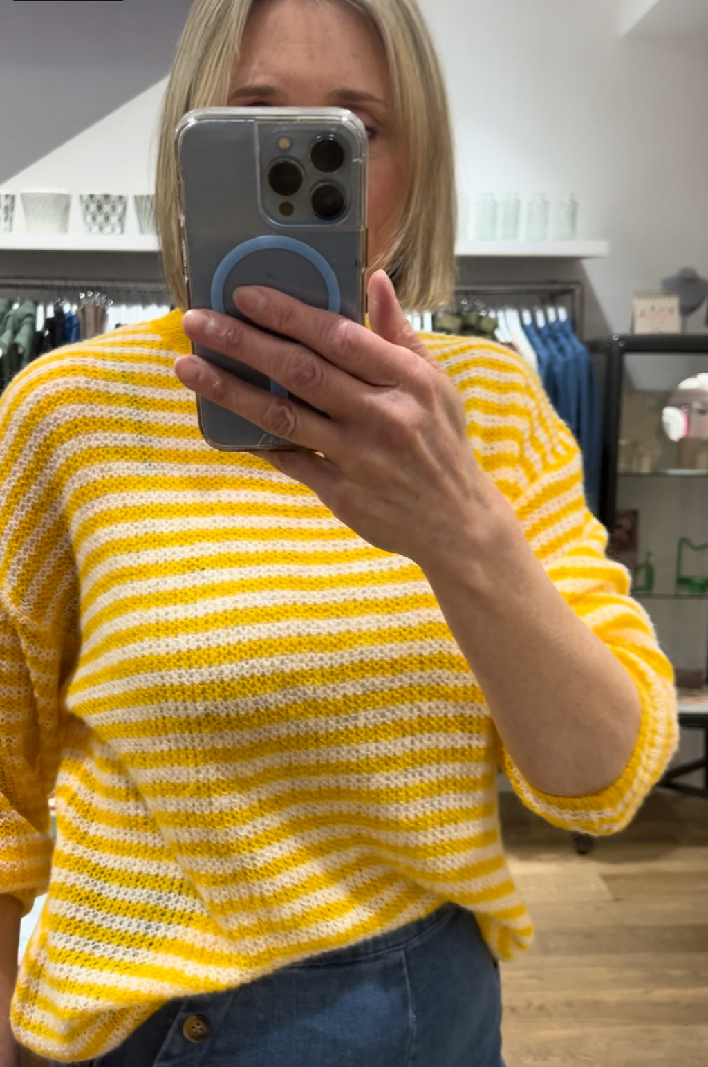 Compania Fantastica Yellow Stripe Knit