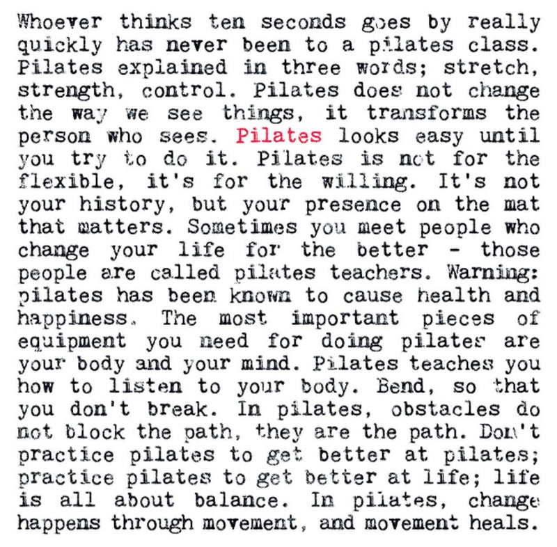 Wise Words Print - Pilates