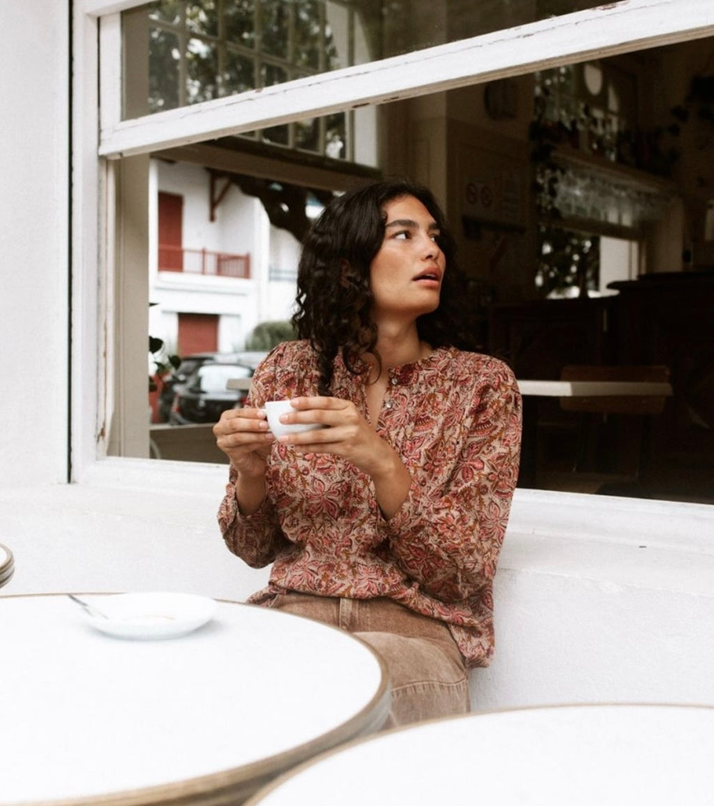 Indi & Cold Romantic Cotton Blouse