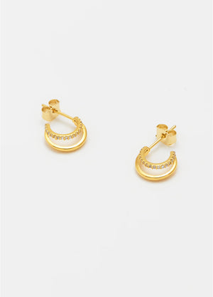 Estella Bartlett Pave Curl Hoops