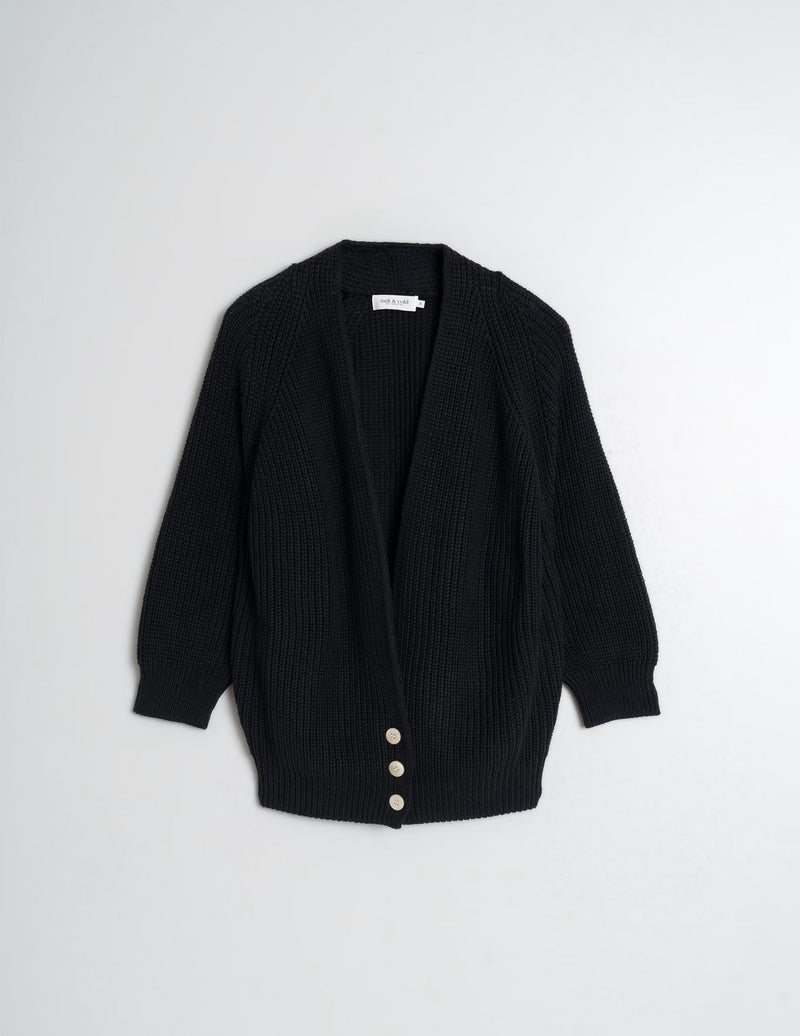 Indi & Cold Ribbed Half Cardigan