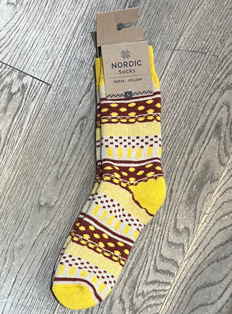 Nordic Sofia Sock in Yellow