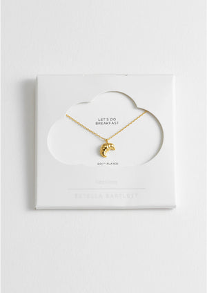 Estella Bartlett Gold Plated Croissant Necklace