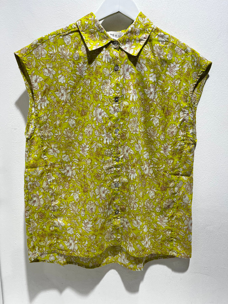 Indi & Cold Neon Floral Shirt
