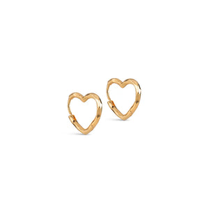Enamel Copenhagen Organic Heart Hoops