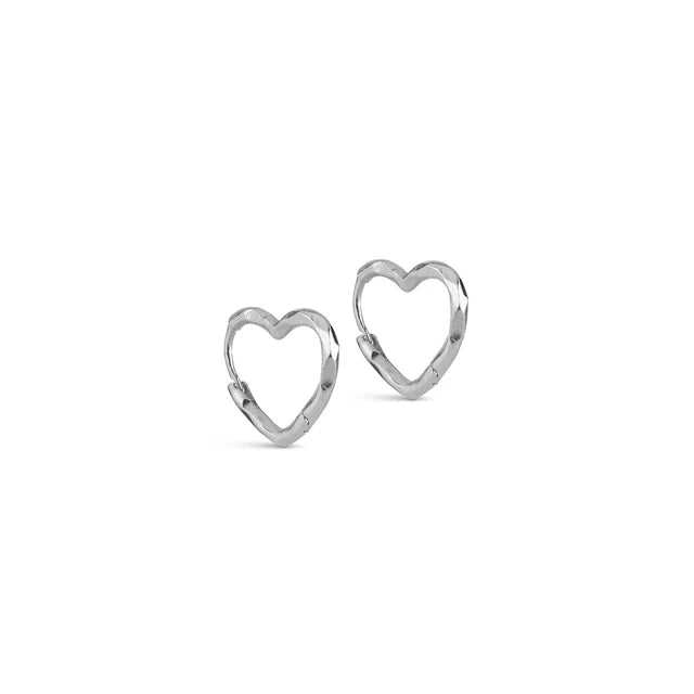 Enamel Copenhagen Organic Heart Hoops