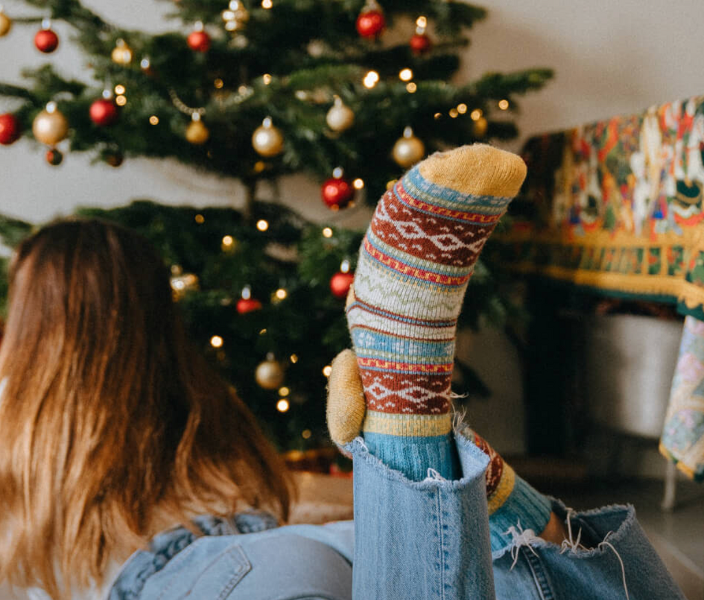 Nordic Ida Socks in Cyan