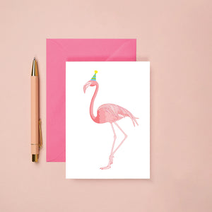 You've Got pen on Your Face Flamingo Birthday Card