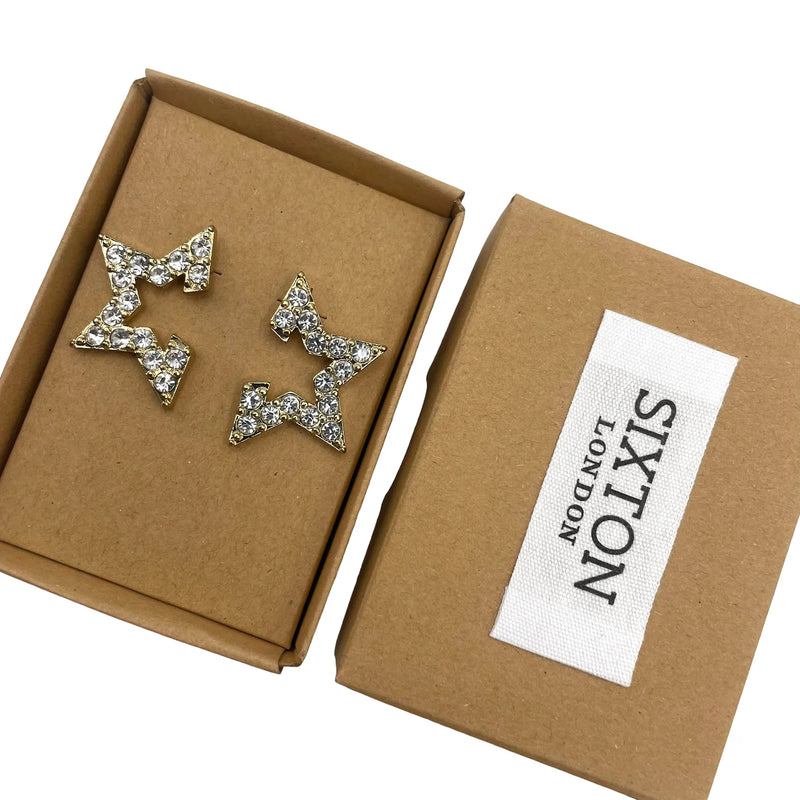 Sixton London Half Star Earrings