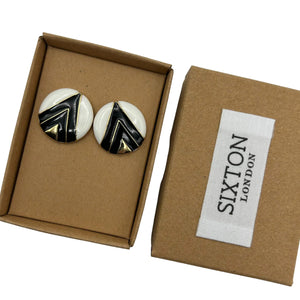 Sixton Retro Monochrome Earrings