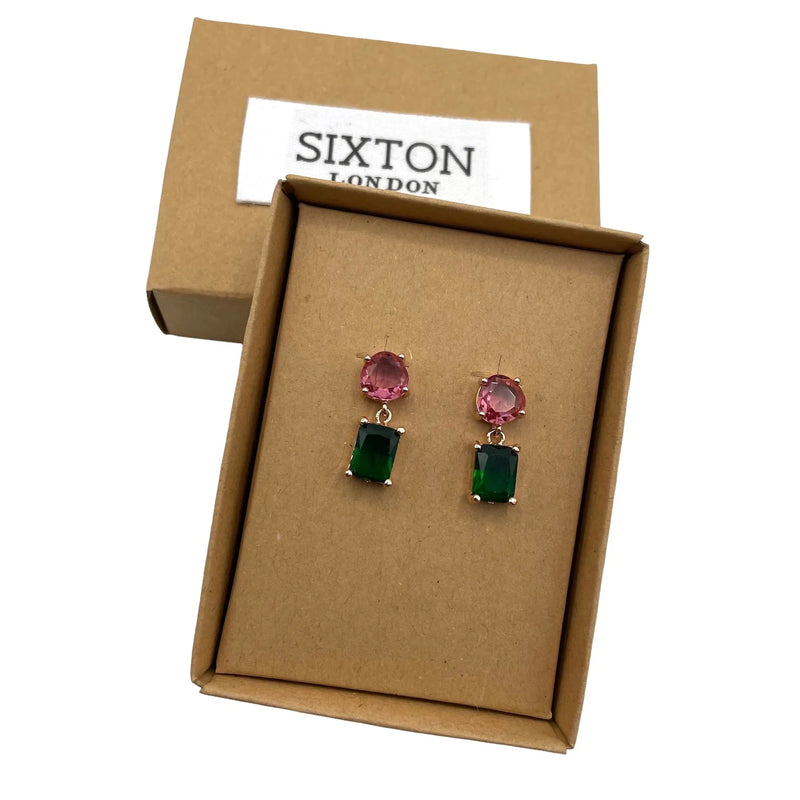 Sixton Emerald Drop Earrings