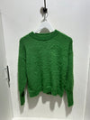 Compania Fantastica Green Textured Knit Sweater