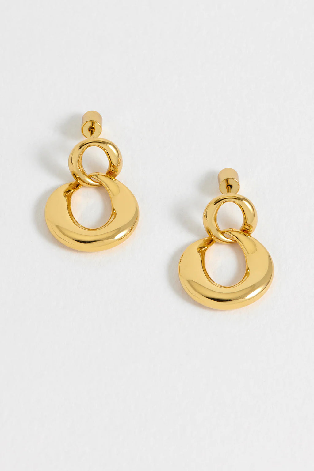 Estella Bartlett The Edit Collection Double Round Link Earrings