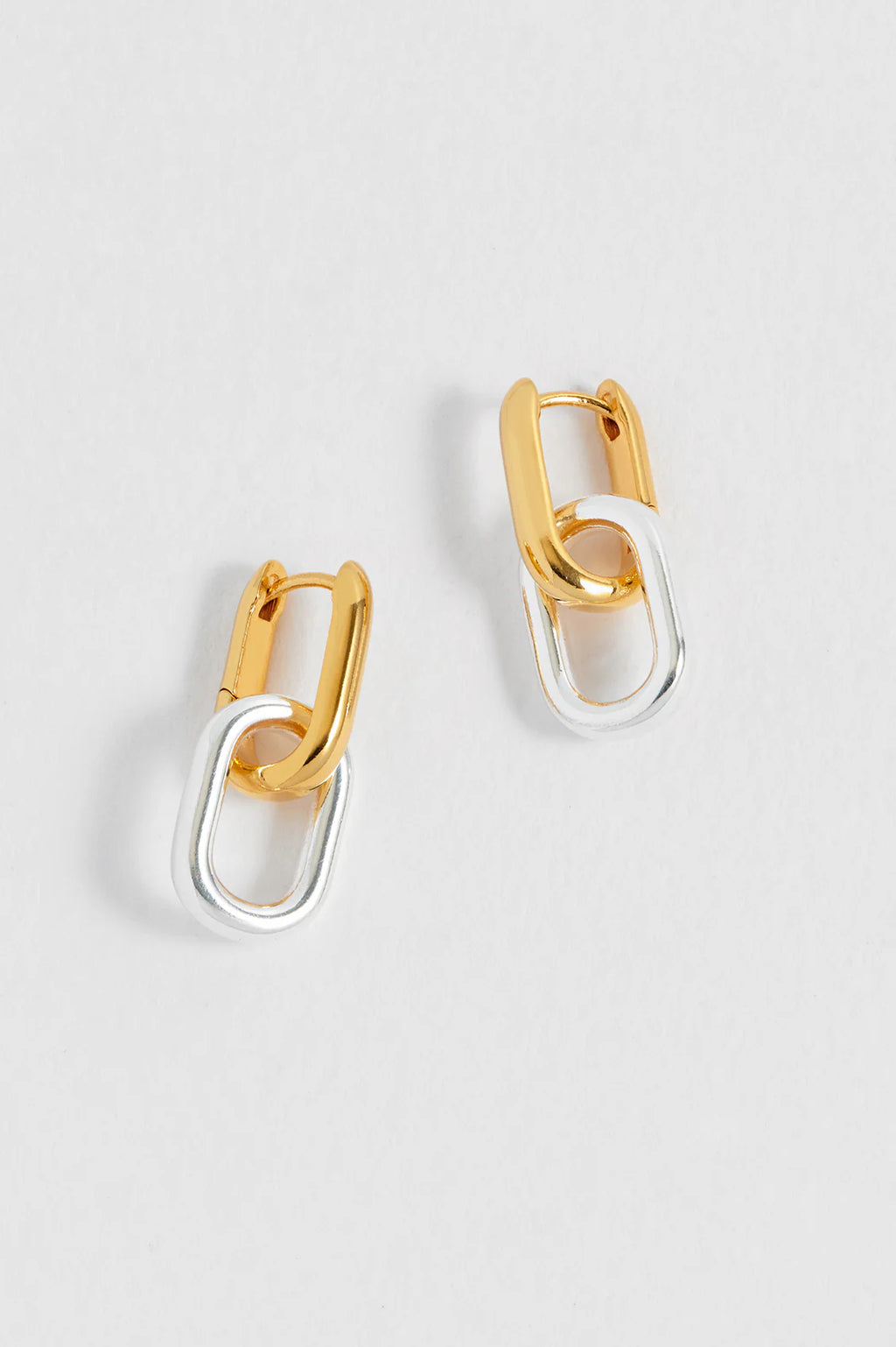 Estella Bartlett The Edit Collection Mixed Link Hoop Earrings