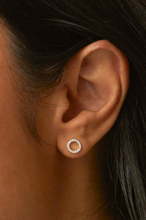 Estella Barteltt CZ Circle Earrings