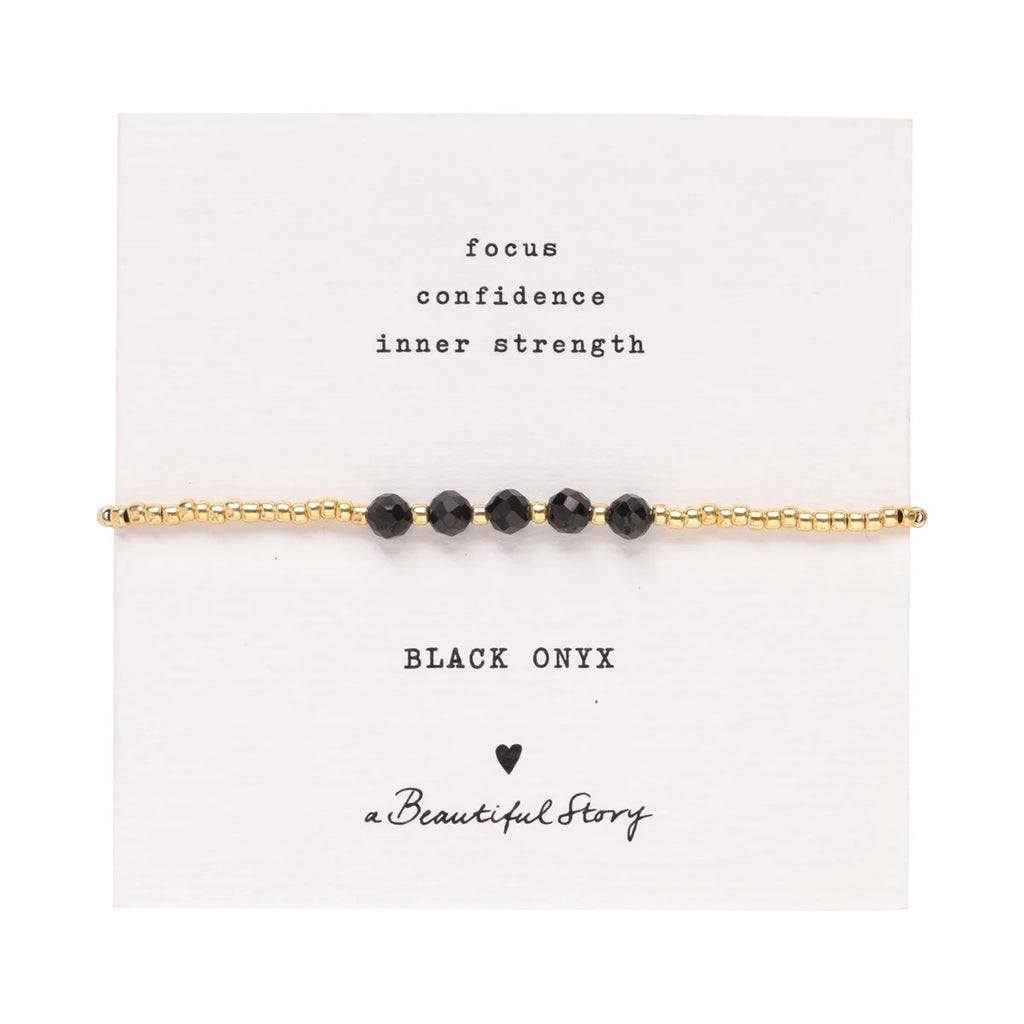 A Beautiful Story Essential Black Onyx Braclet