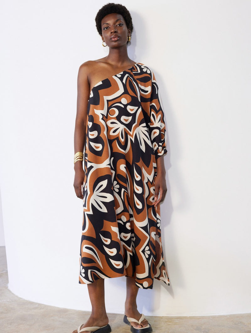 Skatie Abstract Print Dress