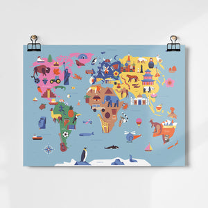 Map of the World Print