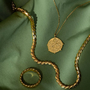 Orelia Medallion Mid Length Necklace