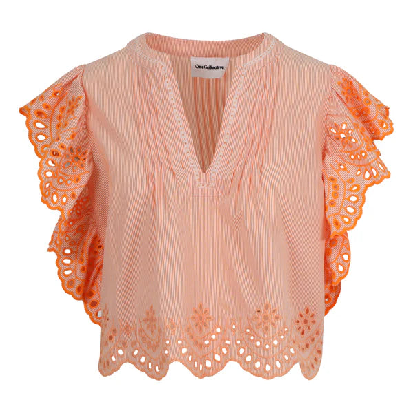 One Collective Madrid Embroidered Blouse