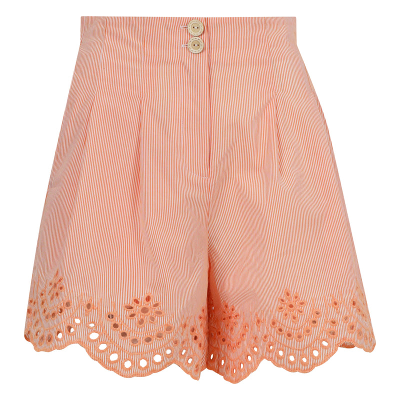 One Collective Lagos Contrast Embroidered Shorts