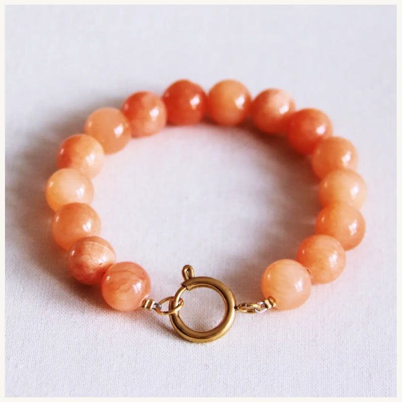 Beaded Bracelet Made of Natural Stone