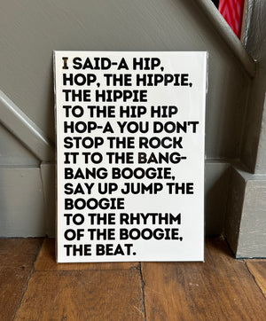 Rappers Delight A4 Print