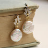 Silk Purse, Sow's Ear Art Deco Crystal Pearl Earrings