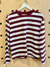 Selected Femme Essential Long Sleeve Striped Boxy Tee