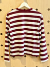 Selected Femme Essential Long Sleeve Striped Boxy Tee