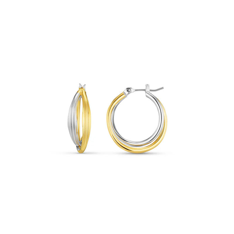 Orelia Interlocking Hoop Earrings